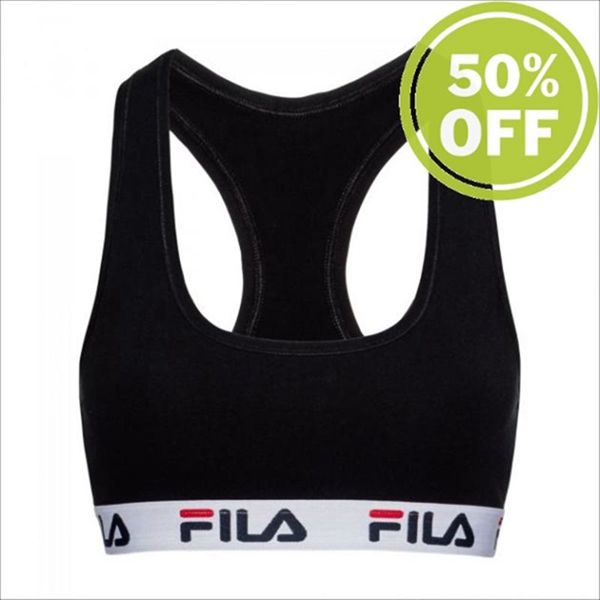 Bras Fila Mulher Pretas - Fila 1 Pack Unlined En Portugal,KFEL-28390